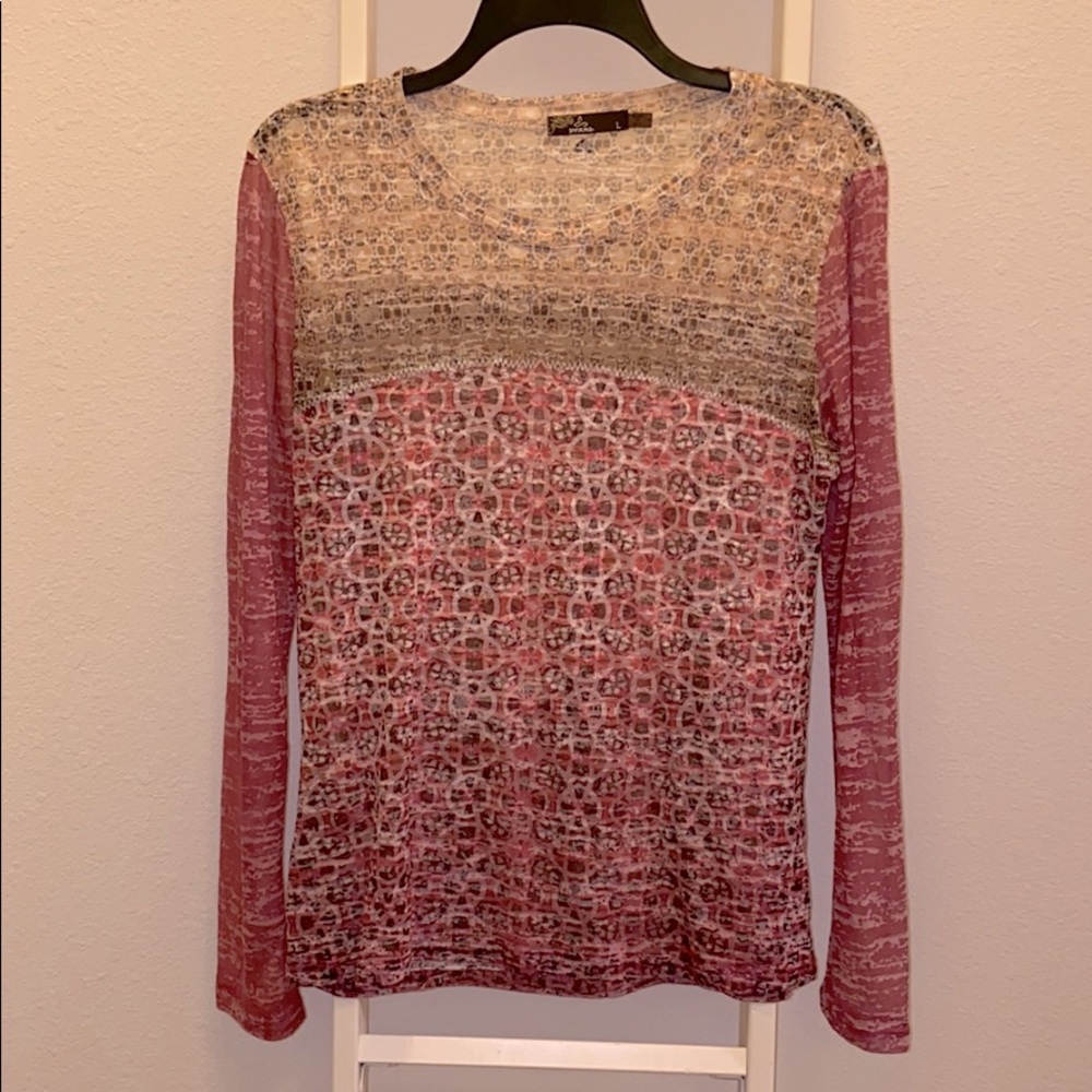 PRANA Boho Print Long Sleeve Top